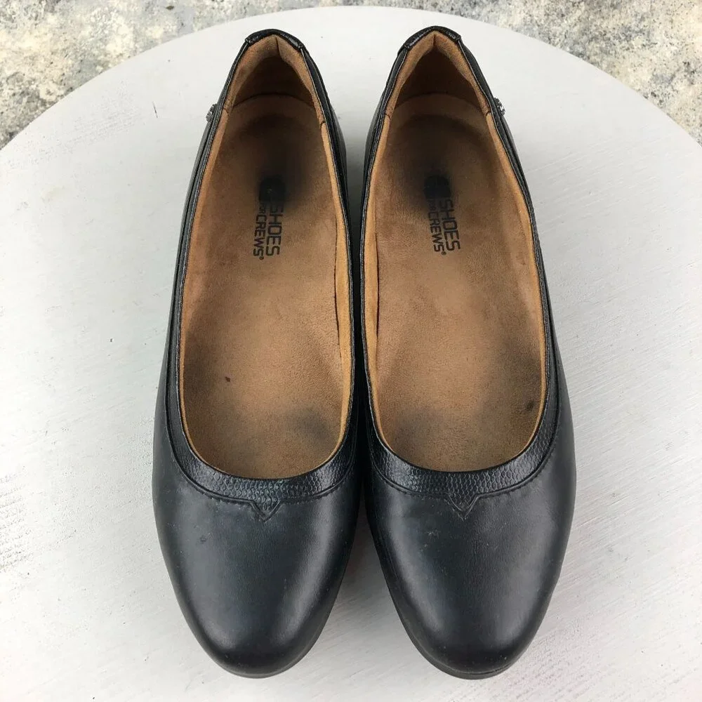 Shoes for Crews Women's Size 9 Reese Black Slip Resistant Dress Work Shoes 55315